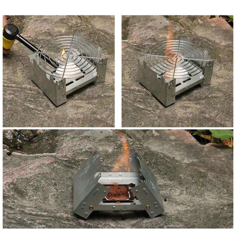 Ultra-Lightweight Folding Ironwood Pocket Size Burner - Image 7