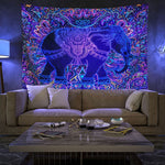 Colorful Glowing Luminous Tapestry