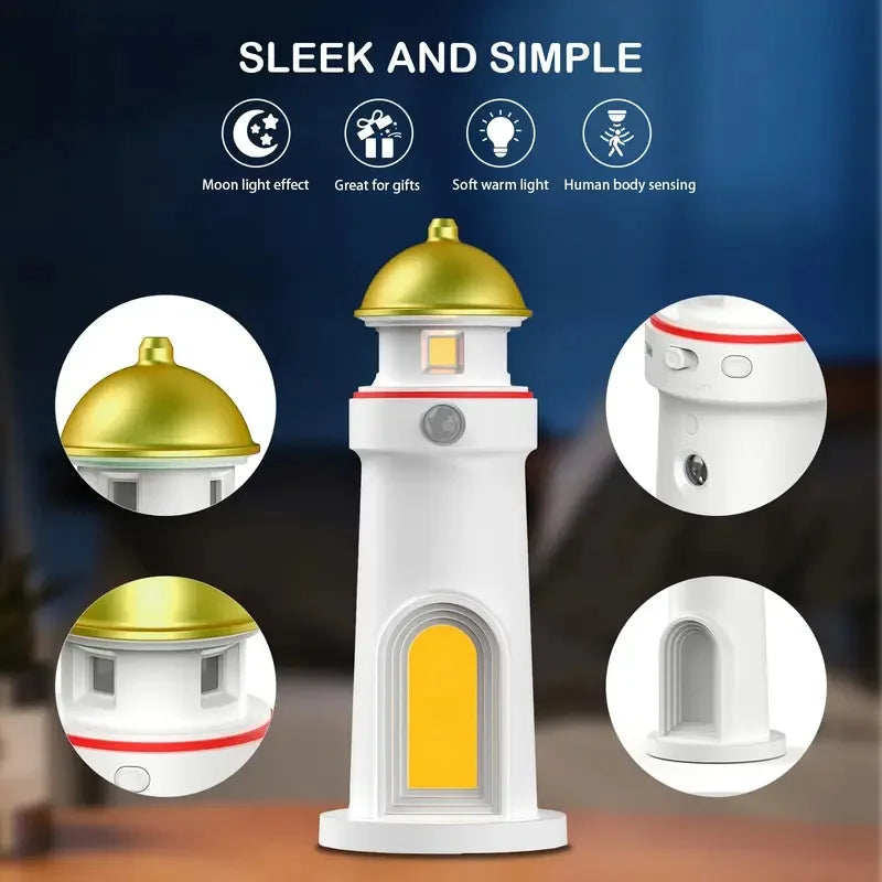 Moon Harbor Lighthouse Night Lamp - Image 4