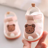 Softpaw Teddy Bear Soft Sole Baby Sandals - Image 1