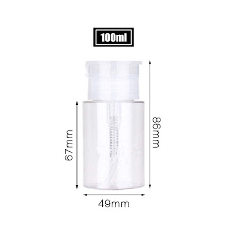 Transparent Refillable Cosmetic Storage Travel Bottle