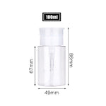 Transparent Refillable Cosmetic Storage Travel Bottle