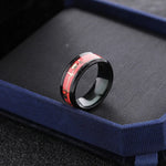 Heart Beat Titanium Steel Couple Rings