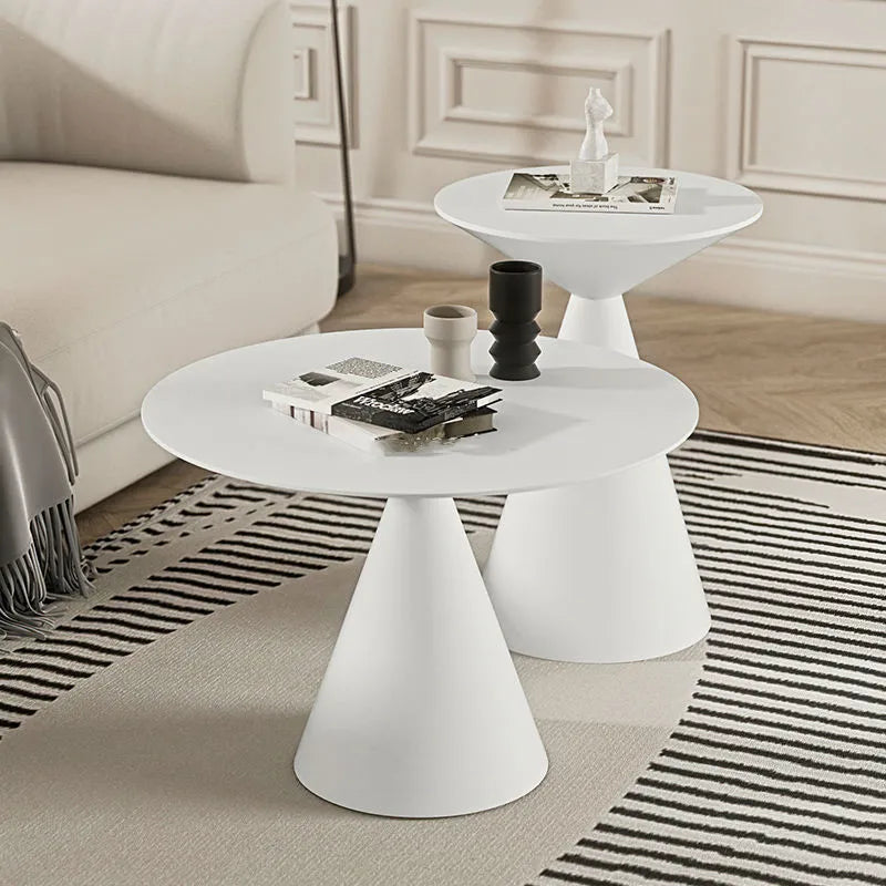 Creative Design Sphere Light Luxury Metal Coffee Table - Image 2