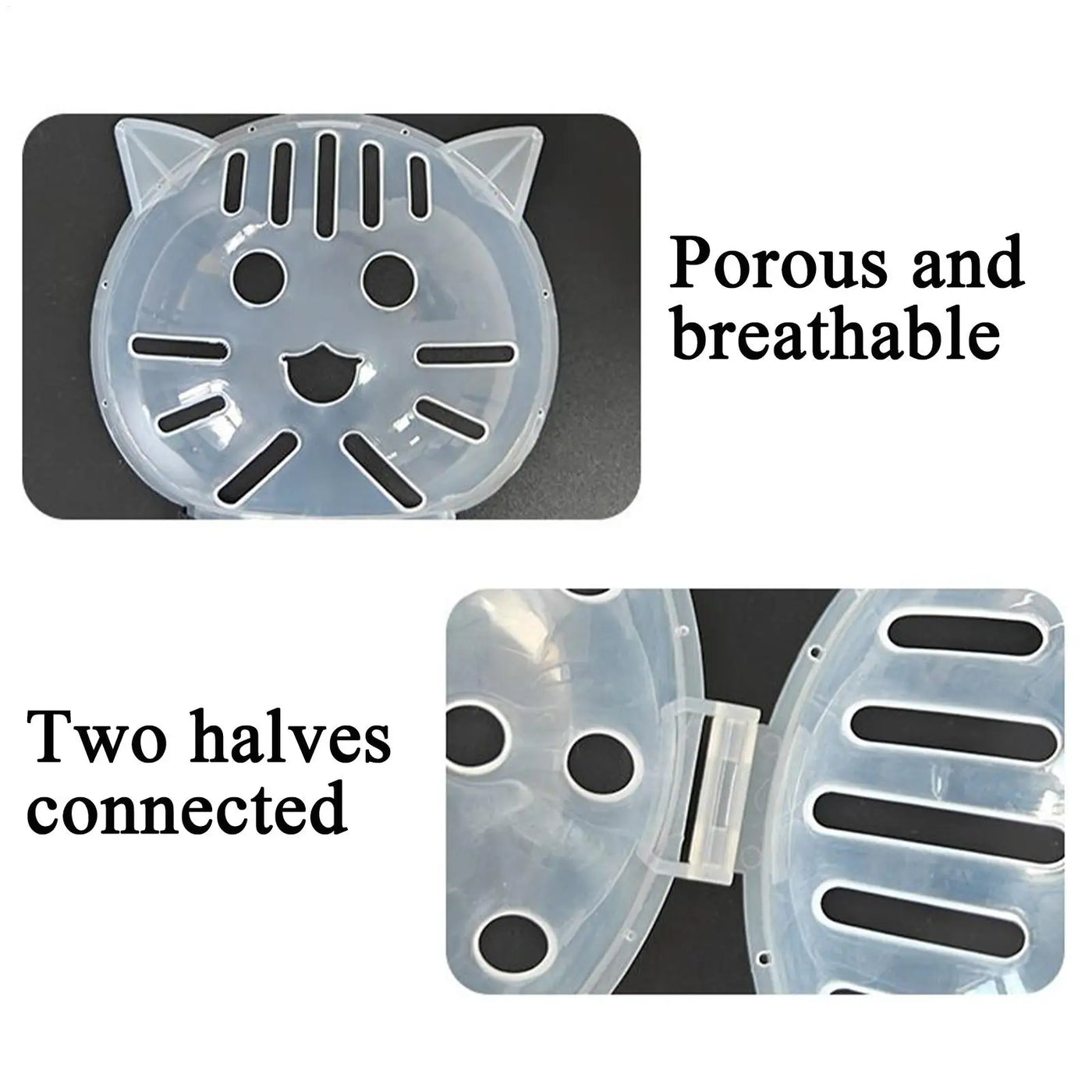 Bubble Cone Transparent Cat Recovery Groom Helmet - Image 4