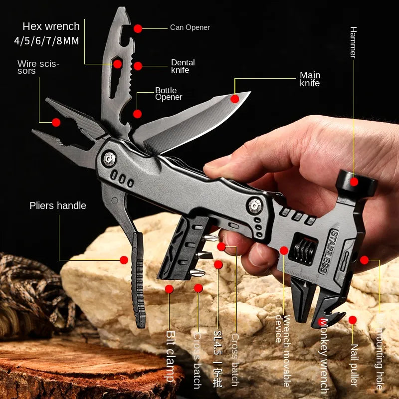 Premium Stainless Steel Compact Outdoor Helper Tool - Image 1