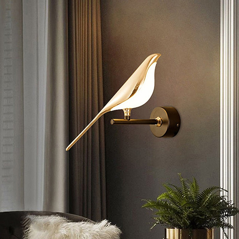Modern Nordic Wall Bird Lamp - Image 0