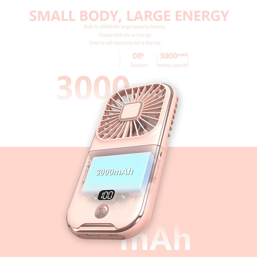 Portable Rechargeable Magic Phone Holder Cooling Fan - Image 7
