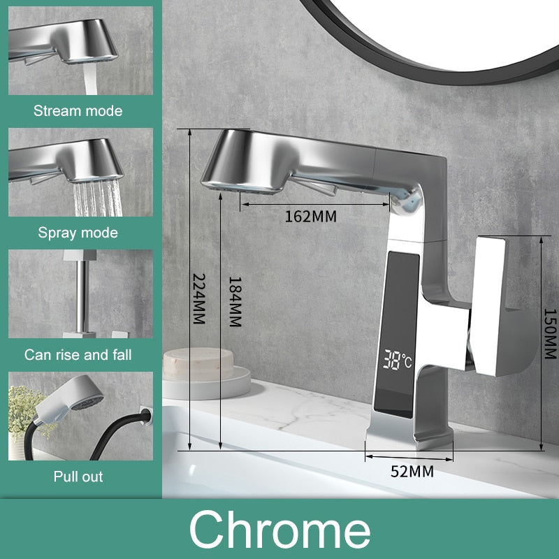 Elegant Temperature Display Smart Faucet - Image 14