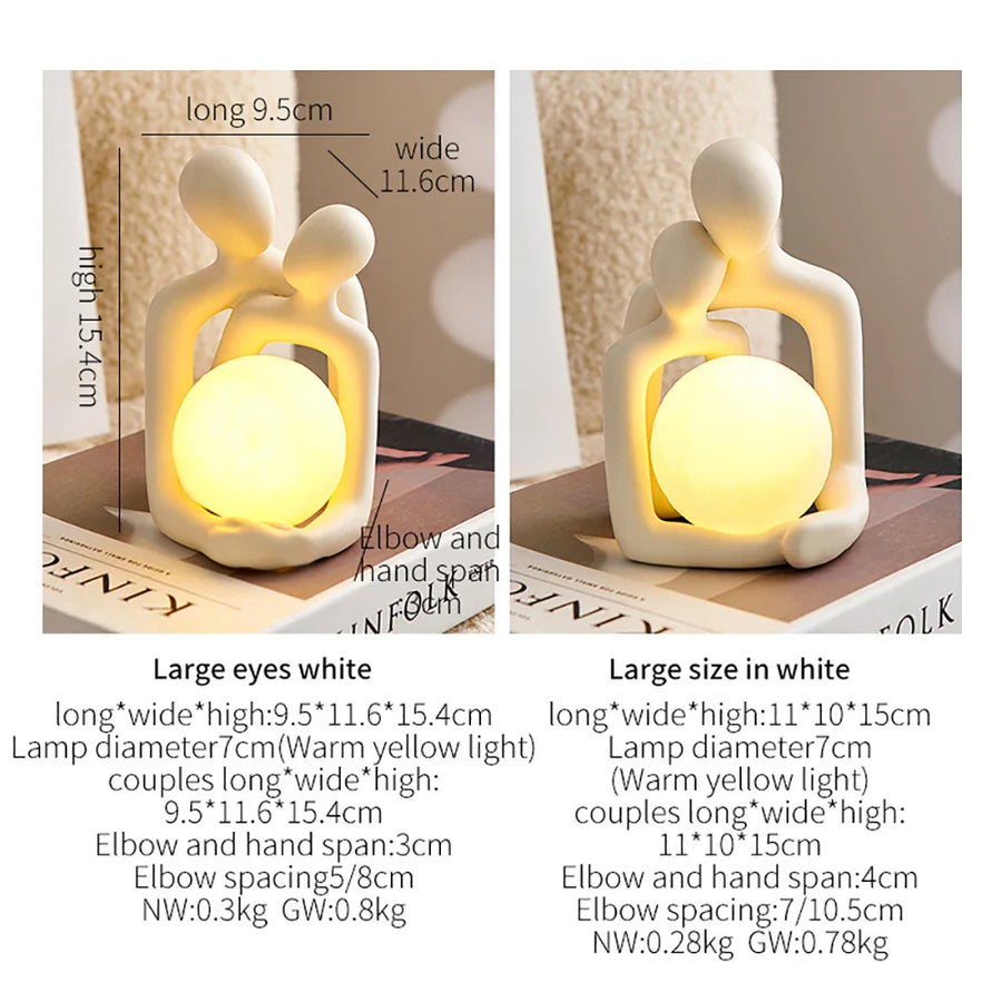 Eternal Bond Love Couple Night Decor Lamp - Image 4