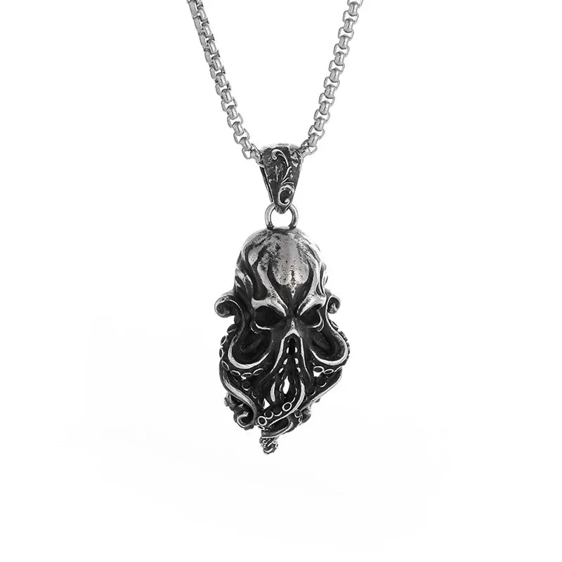 Gothic Skull Octopus Tentacle Necklace - Image 6
