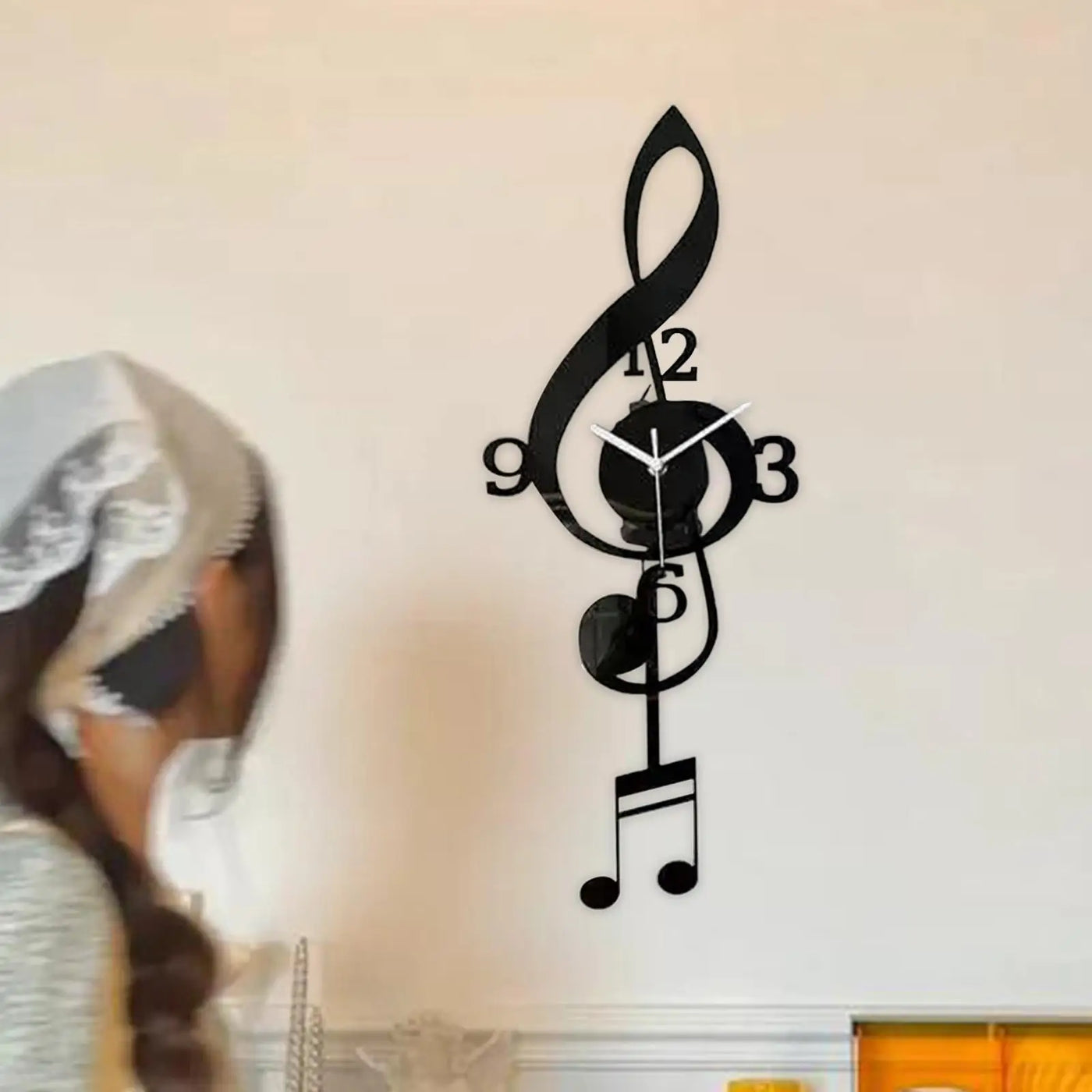 Musical Note Pendulum Wall Clock - Image 4