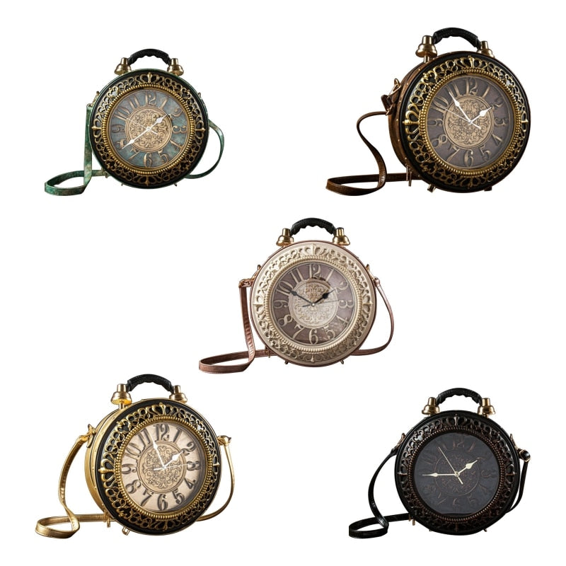 Vintage Time Creative Clock Crossbody Bag - Image 4