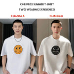 Mood Swing Smiley Face Sequin Changing Unisex T-Shirt