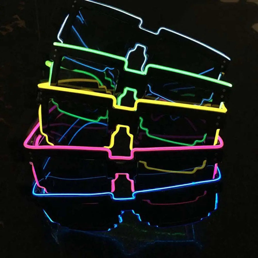 Flashing Luminous 8-Bit Stylish Party Glasses - Image 2