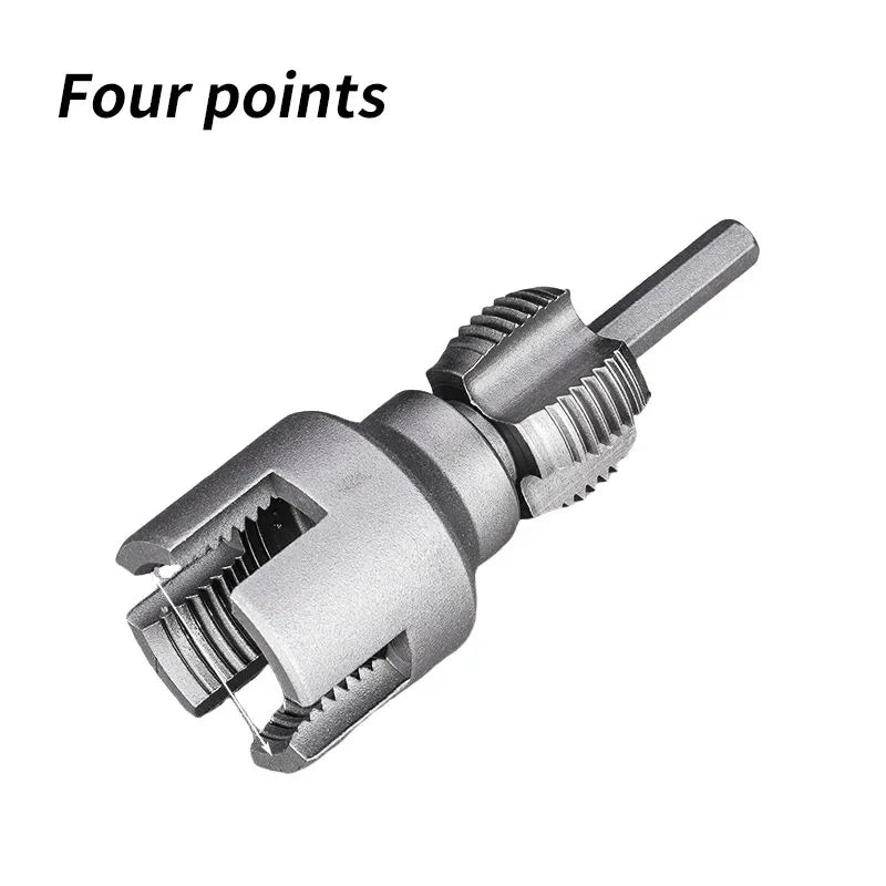 Pipe Thread Reamer & Edge Cutter Drill Attachment Tool - Image 7