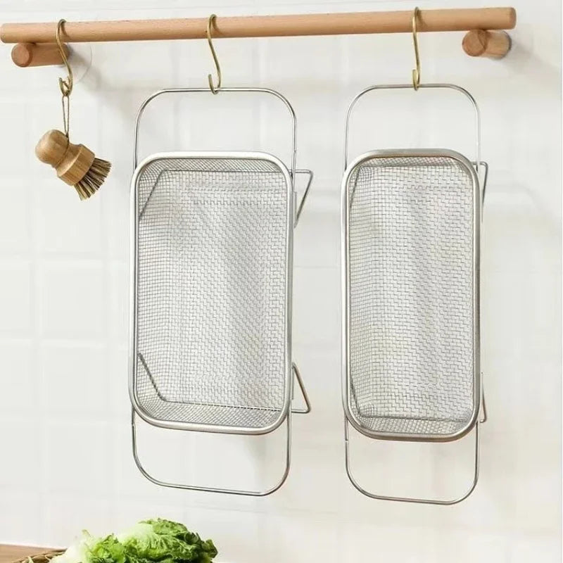 Space-Saving Over-Sink Mesh Strainer Rack - Image 8