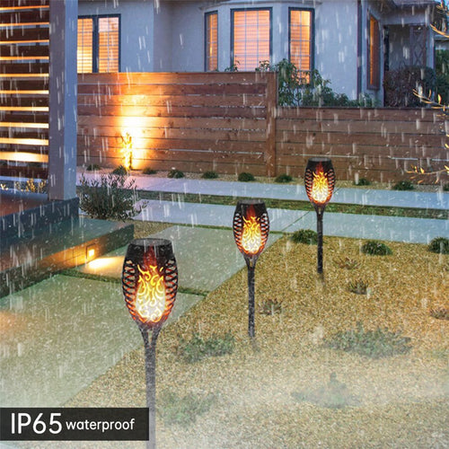 Outdoor LED Solar Artificial Flame Lamp - Image 0