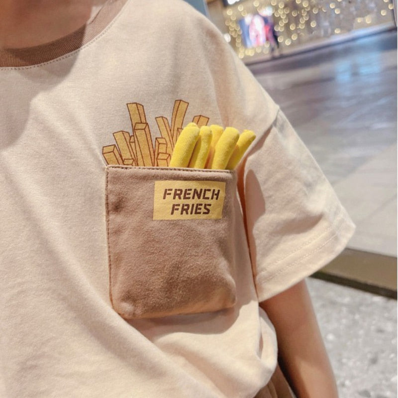Crispy French Fries Cotton T-Shirt - Image 0