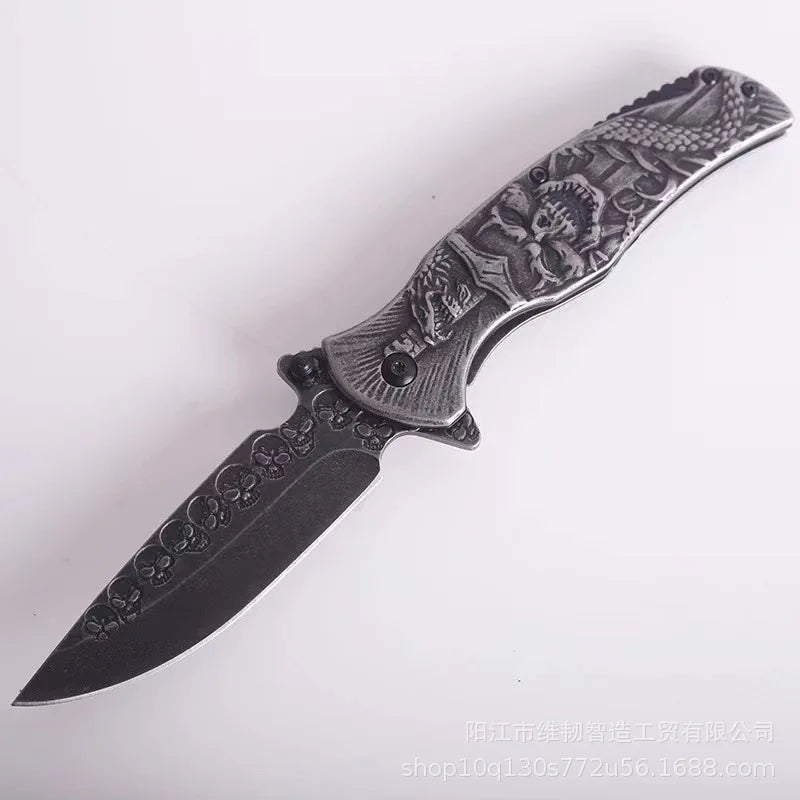 Tactical Nigh Skull Foldable Pocket Knife - Image 8