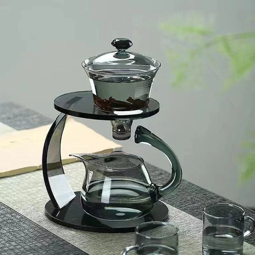 Smooth Arch Glass Magnetic Teapot Set - Image 0