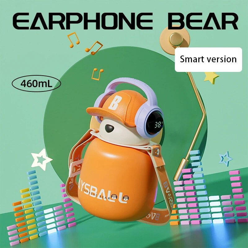 DJ Bear Stainless Steel Thermos - Image 5