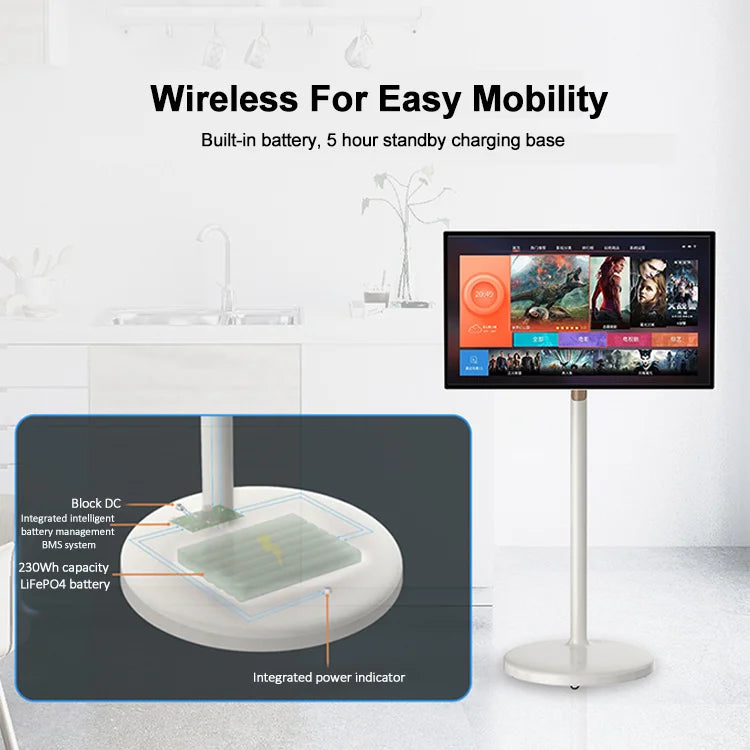 Ultra Portable Dynamic Standby Movable Touchscreen Smart TV