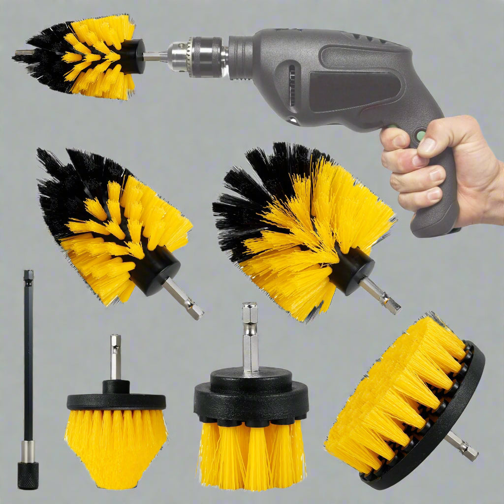 5PCS Electric Drill Attachment Ultimate Cleaning Brush Kit