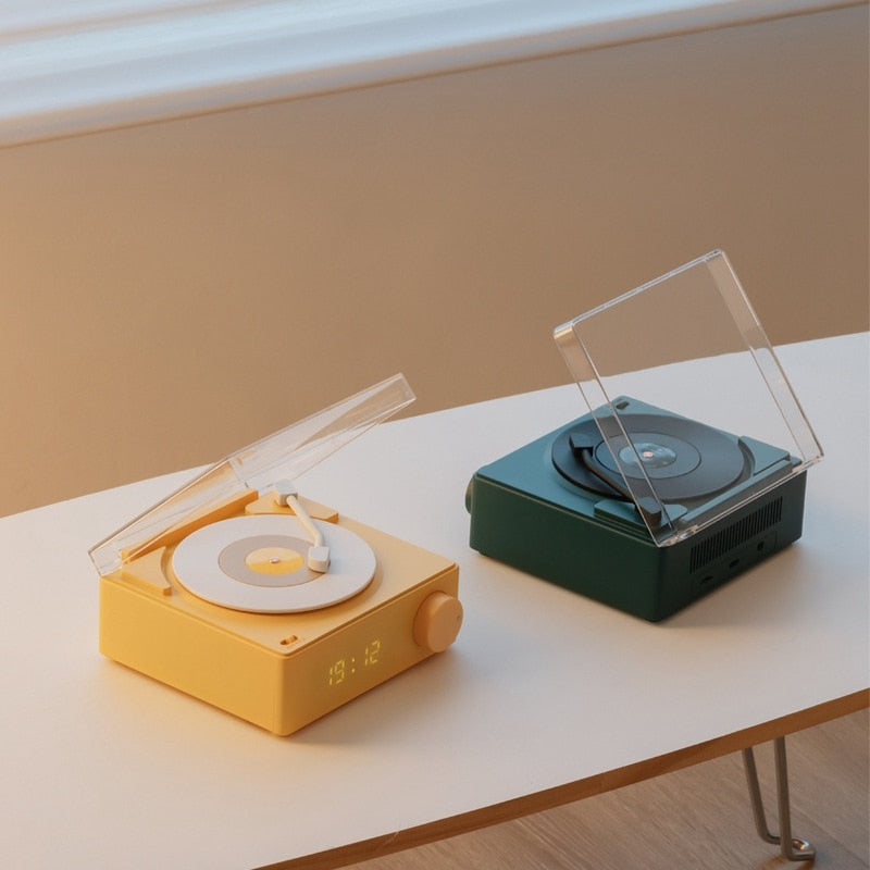 Vintage Vibes Mini Record Player Bluetooth Speaker - Image 1