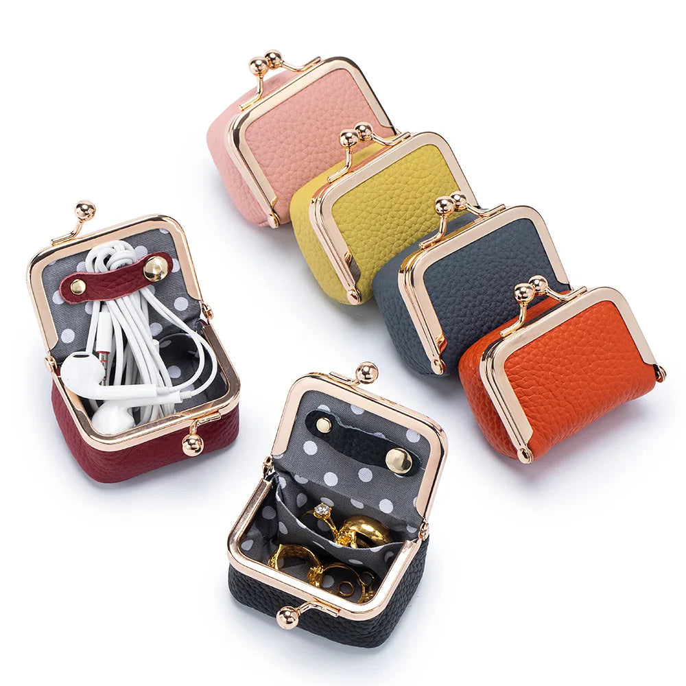 Mini Retro Leather Travel Jewelry Storage Bag - Image 3