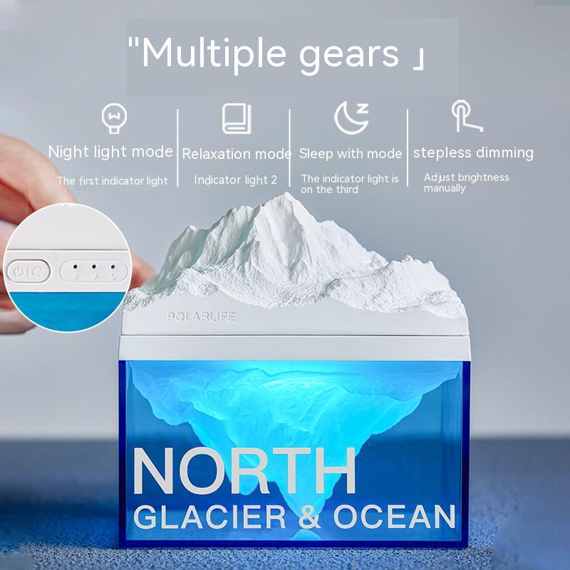 Iceberg Aromatherapy Bluetooth Speaker Night Lamp - Image 5