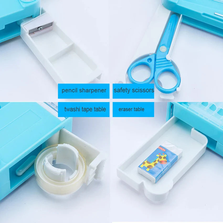 Korean Style Cute Multifunctional Kids Pencil Case - Image 5