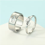 2pcs Together Forever Couple Rings