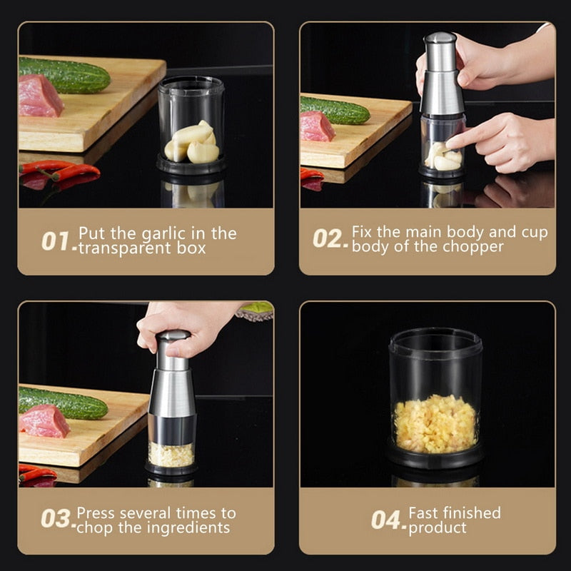 Handheld Manual Food Chopper Slicer - Image 4