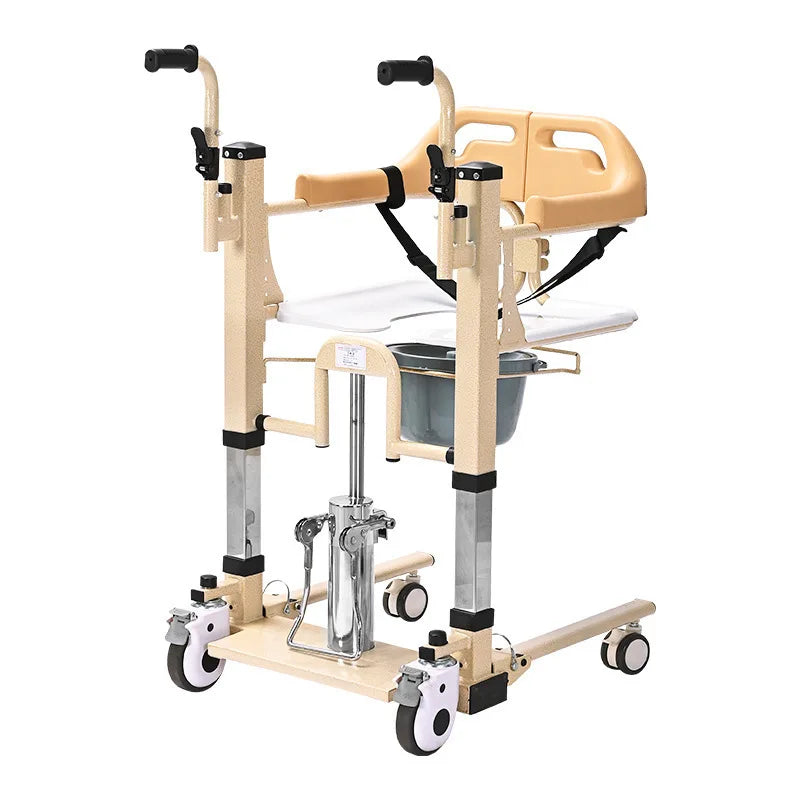 Senior Care Easy Patient Lift Transfer Wheelchair - Image 9