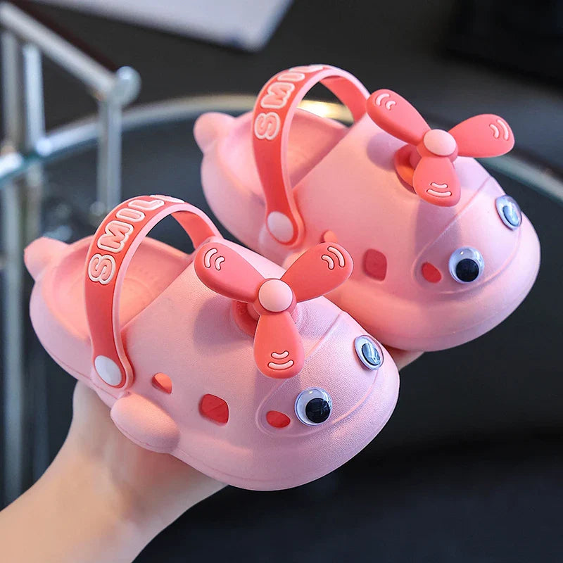 Cartoon Airplane Outdoor Summer Kids Slippers - Image 6