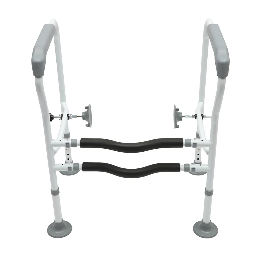 Adjustable Height Toilet Elderly Care Comfort Safety Rails - Image 8