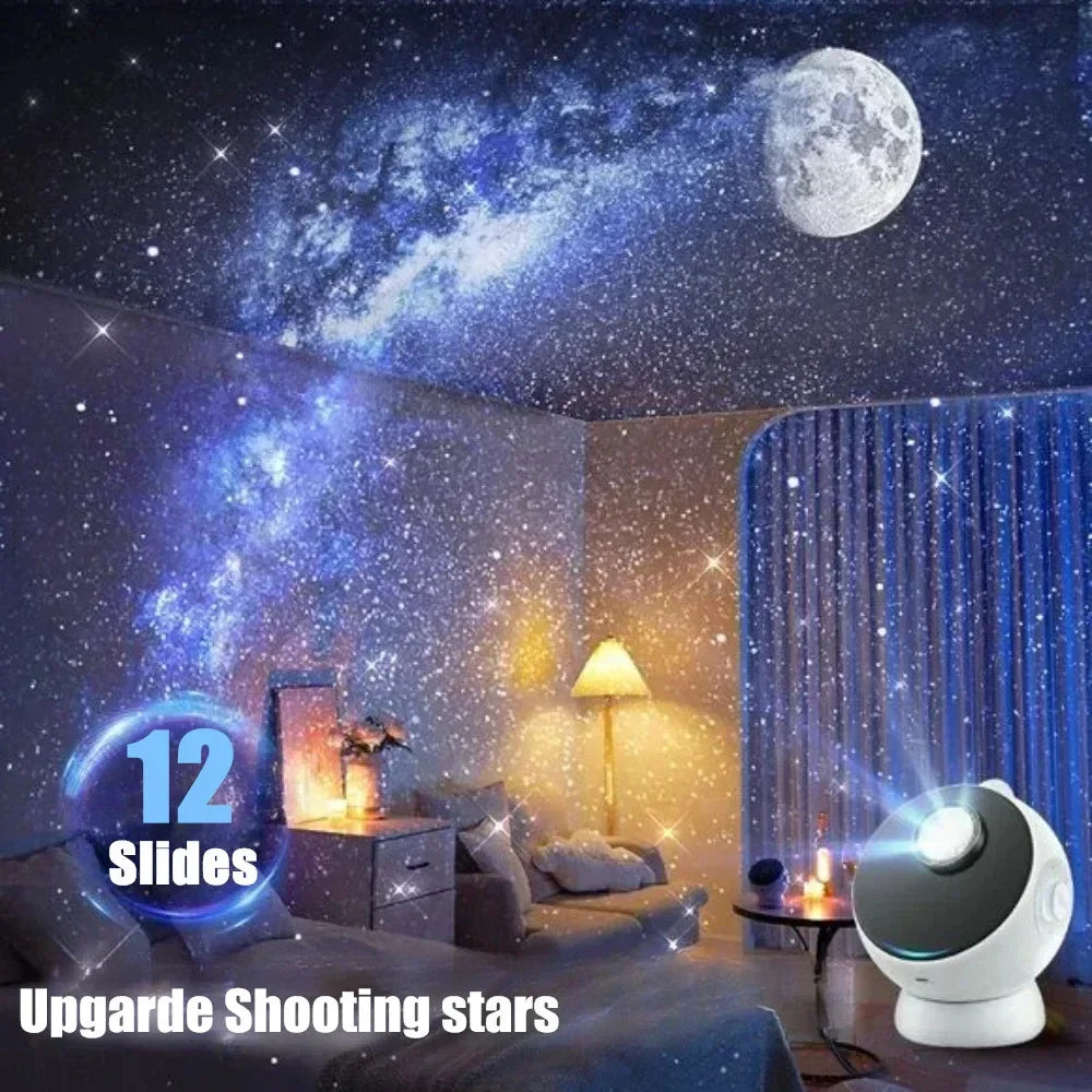 12in1 Shiny Star Meteor Bluetooth Night Projector