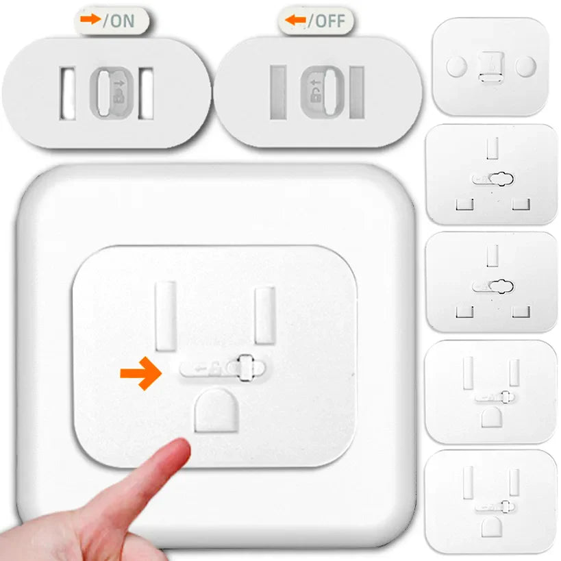 Slide Lock Protective Childproof Power Socket Cover