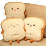 Plush Toast Bread Ultra Soft Hand Warmer Pillow