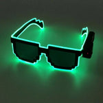 Flashing Luminous 8-Bit Stylish Party Glasses