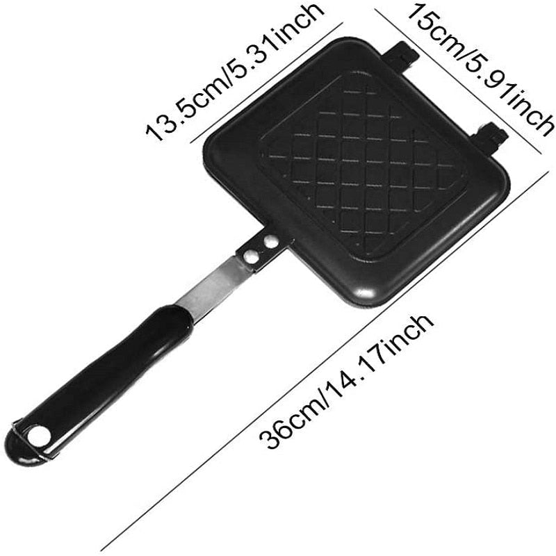 Double Sided Non-Stick Sandwich Maker Pan - Image 6