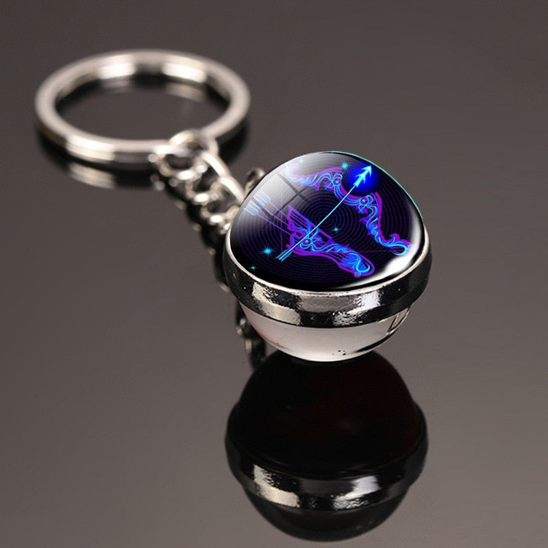 Cosmic Luminous Glass Keychain - Image 7