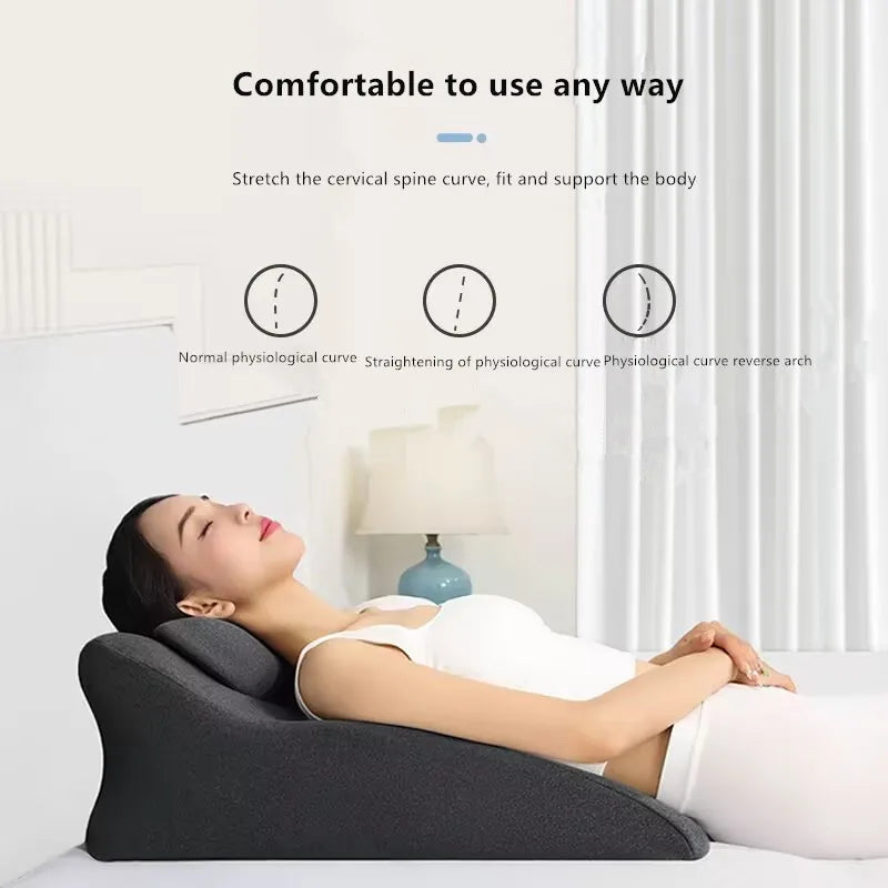 Adjustable Lie-On-The-Bed Multitask Pillow