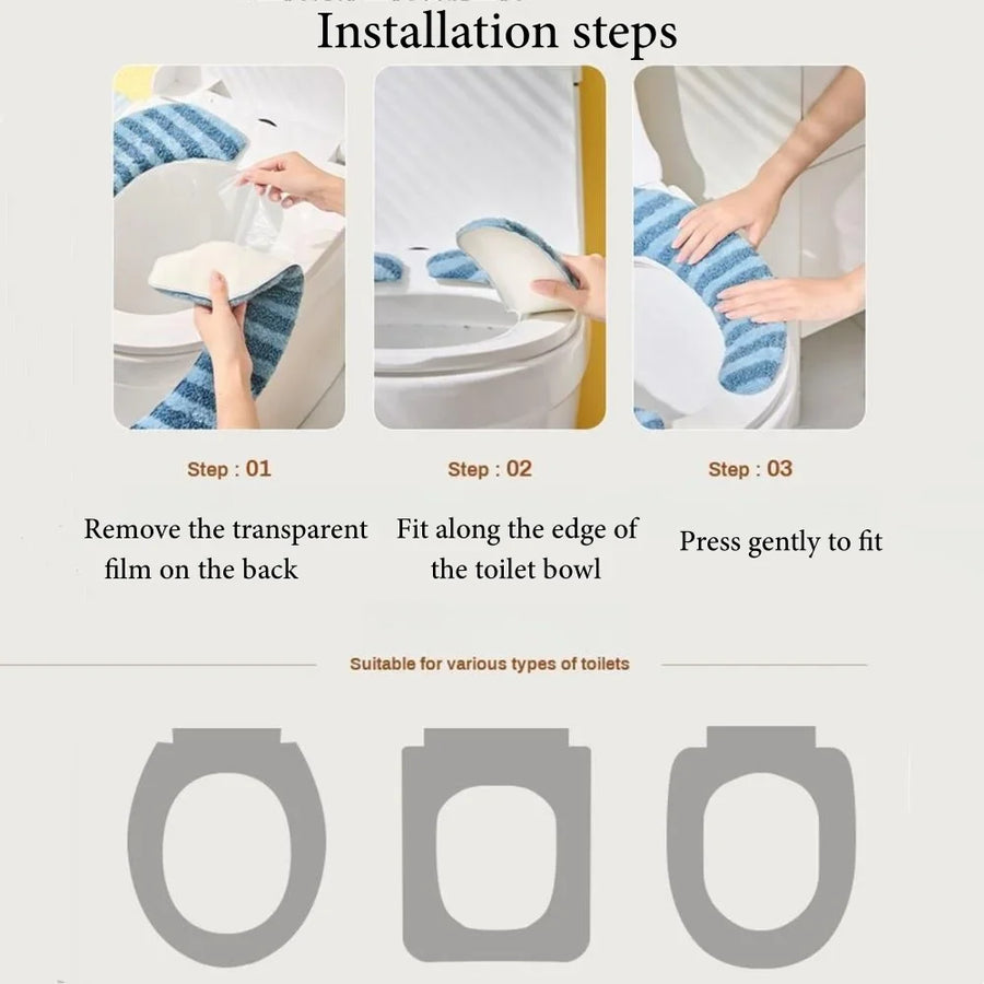 Warm Seat Deluxe Toilet Seat Cover Pad - Image 5