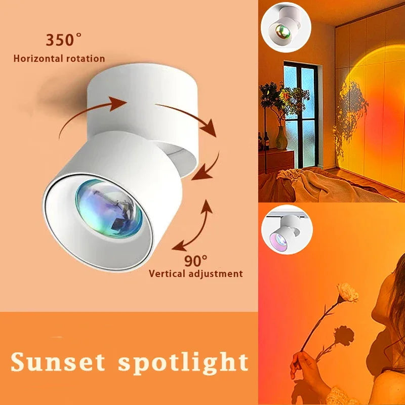 LED Sunset Atmosphere Wall Spotlight - Image 2
