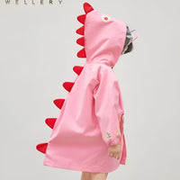 Happy Dinosaur Outdoor Hooded Kids Raincoat - Image 3