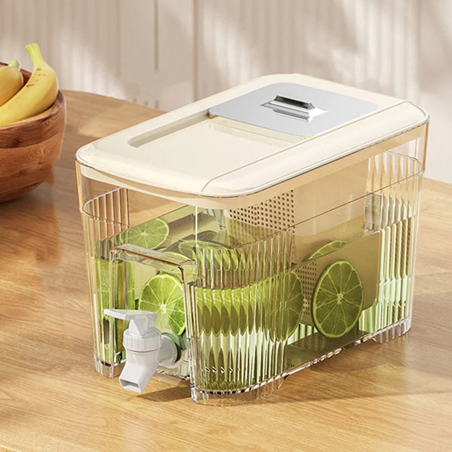 Built-in Spigot Portable Family-Sized Cold Beverage Dispenser - Image 1
