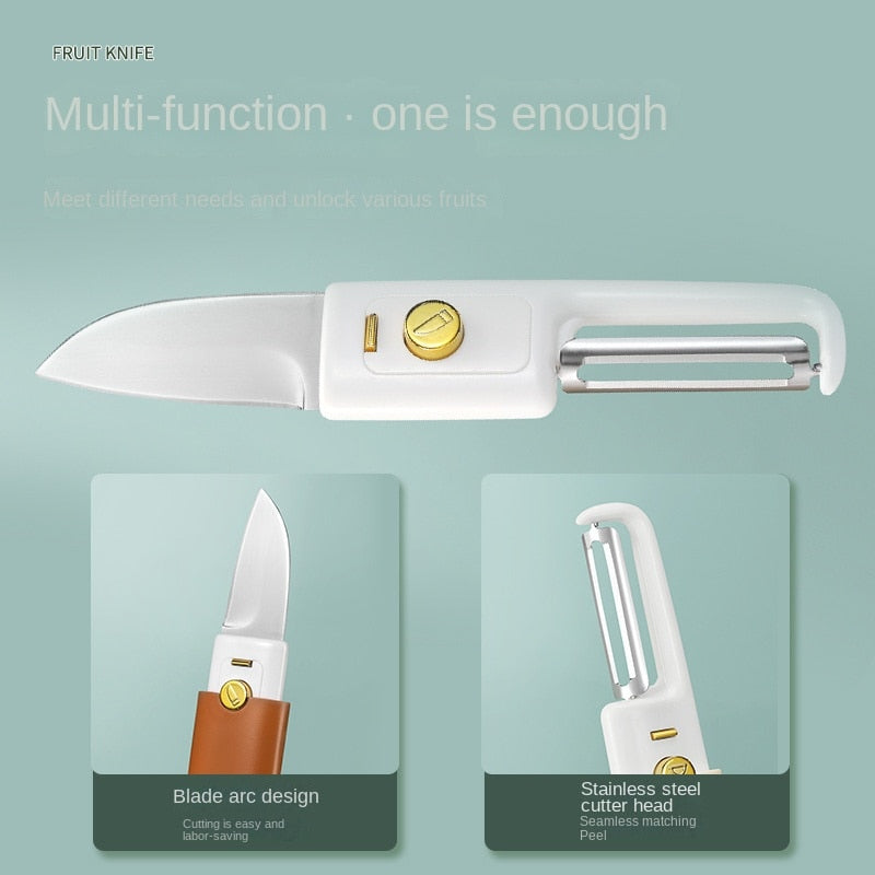 2in1 Vegetable Peeler Home Chef Mini Knife - Image 1