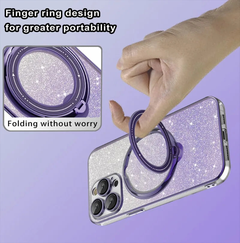 Sparkle Shield Glitter Magsafe iPhone Case - Image 4